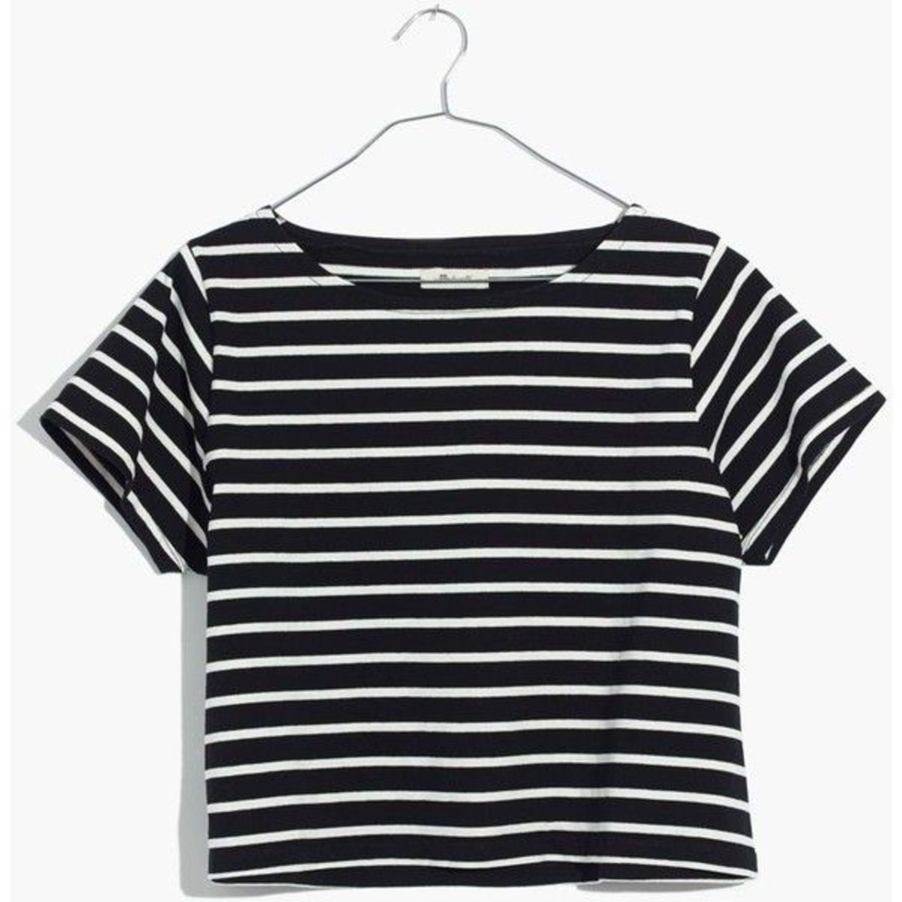 Madewell setlist boxy tee in murphy stripe XS